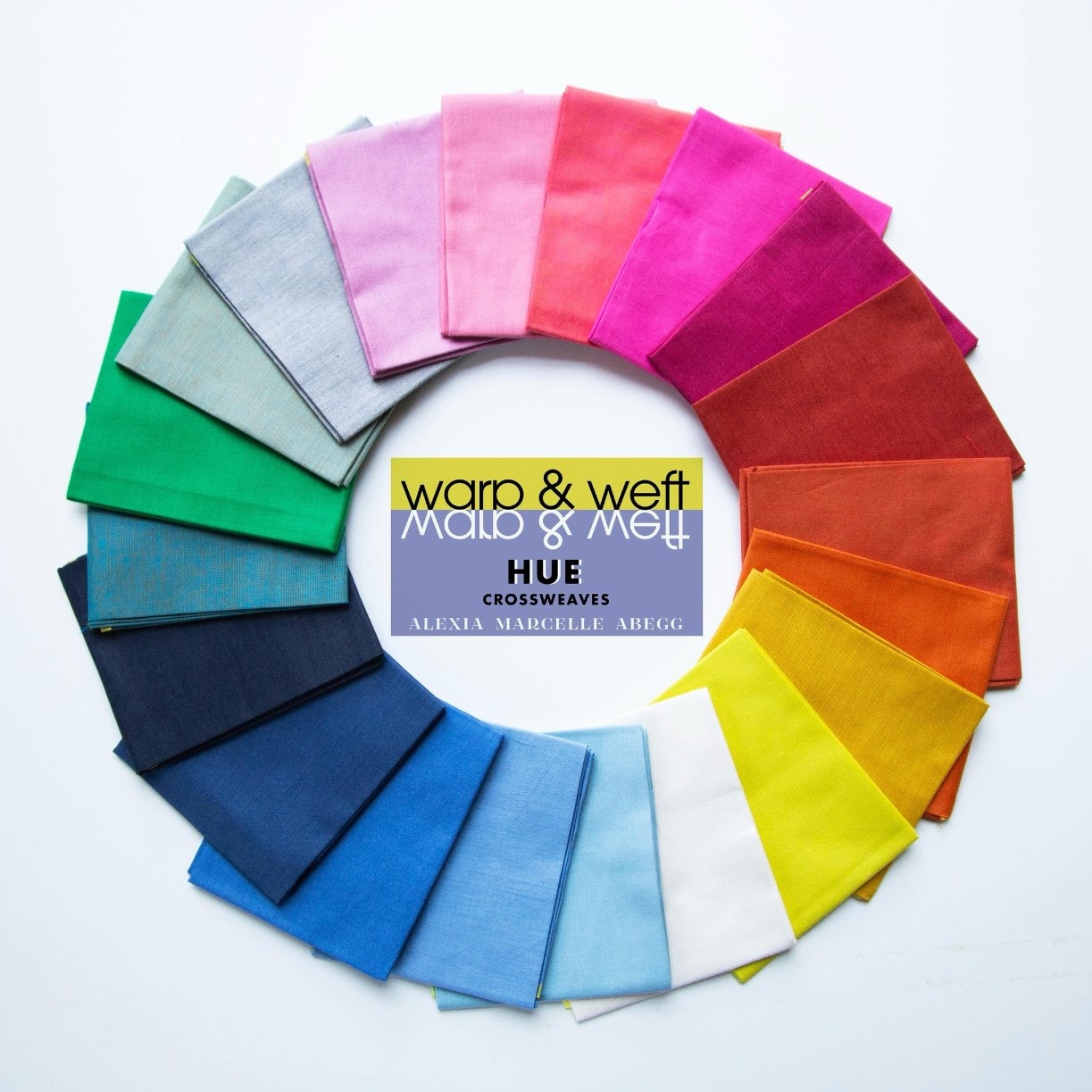 Warp and Weft Hue Fat Quarter Bundle | Alexia Abegg | 20 FQs
